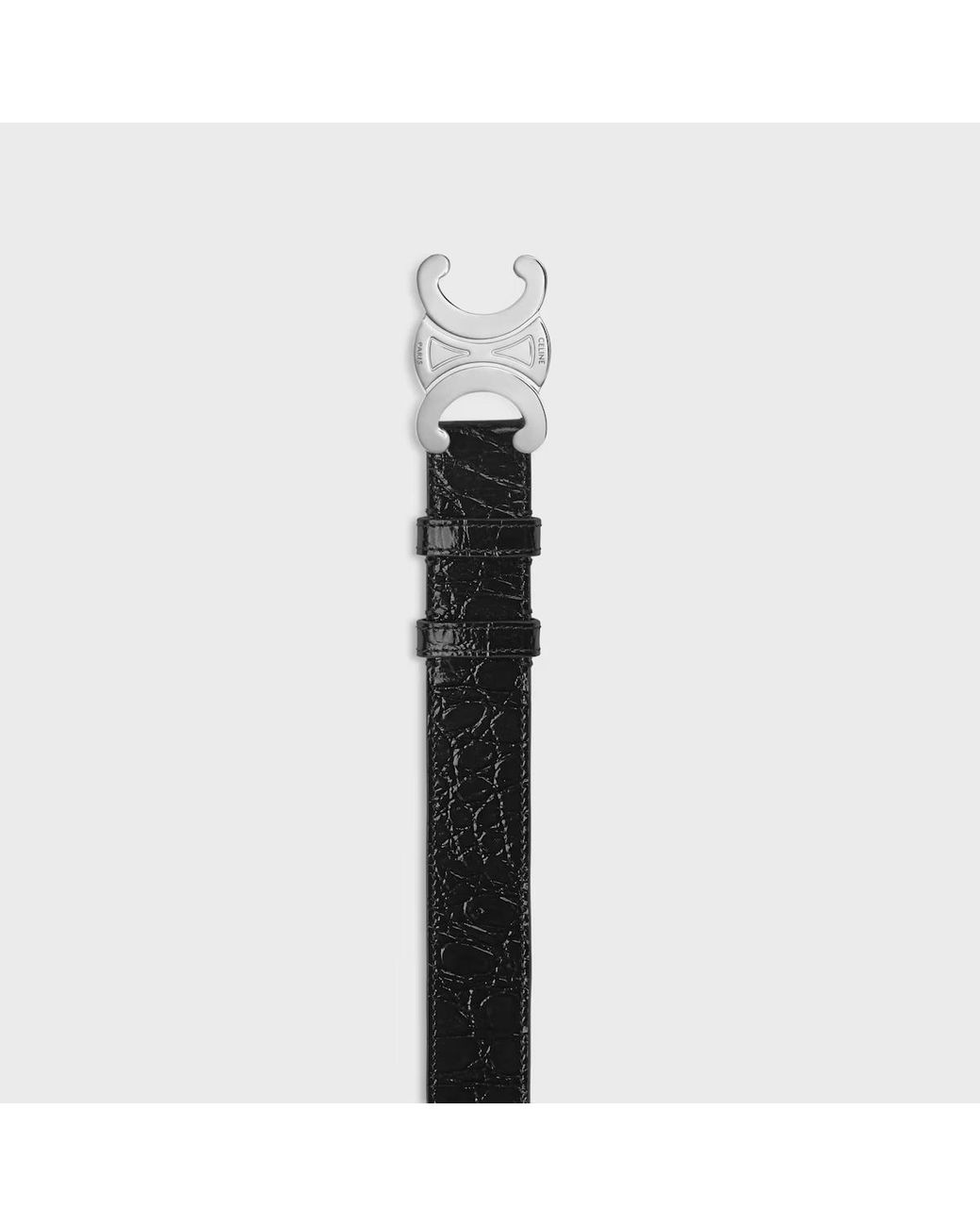 Céline White Triomphe Belt 30 for men