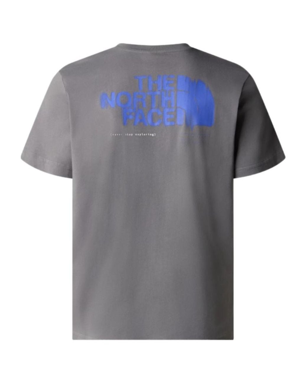 The North Face Gray Item O-Neck Short-Sleeved T-Shirt for men
