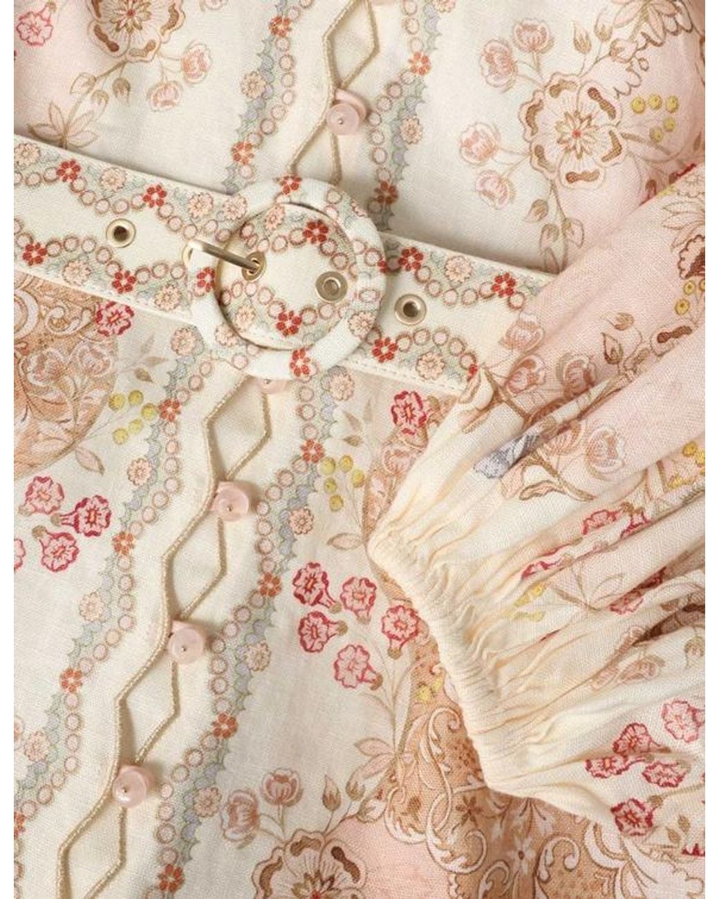 Zimmermann Natural Mini Dress