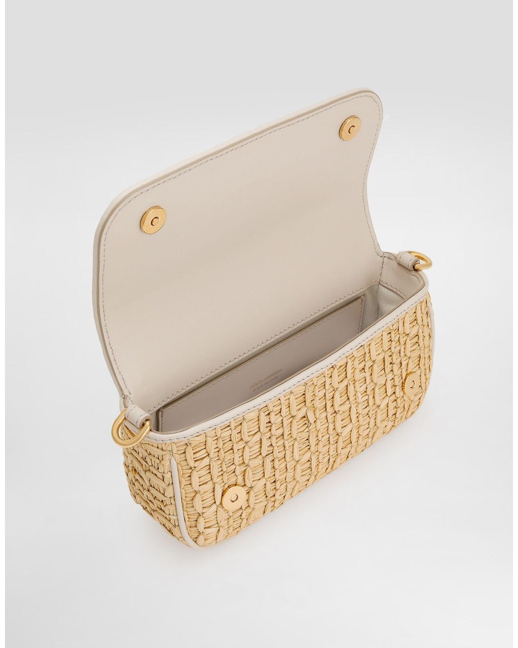 Dolce & Gabbana Metallic Crochet Shoulder Bag
