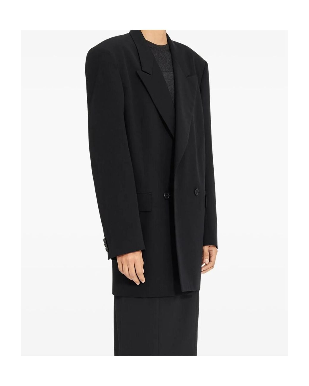 MM6 by Maison Margiela Black Technical Poplin Blazer Dress
