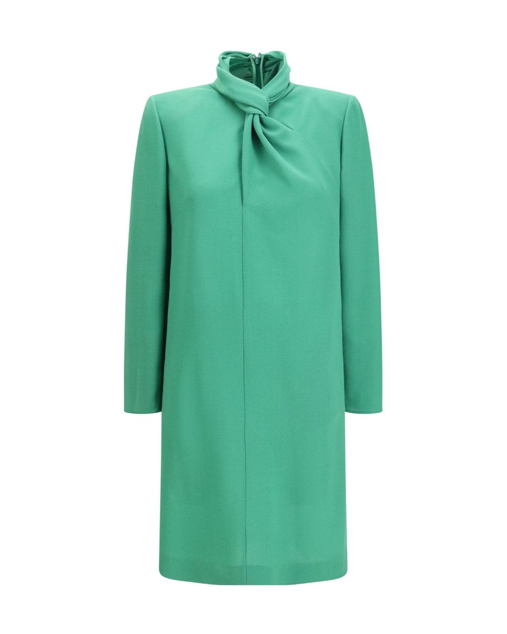 Valentino Green Knot Detailed Short Dress