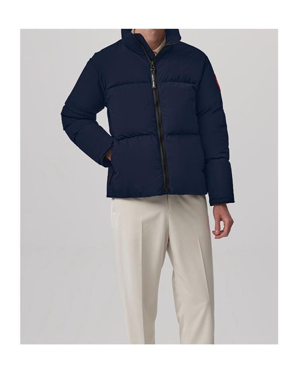 Canada Goose Blue Lawrence Zip-Up Padded Parka for men