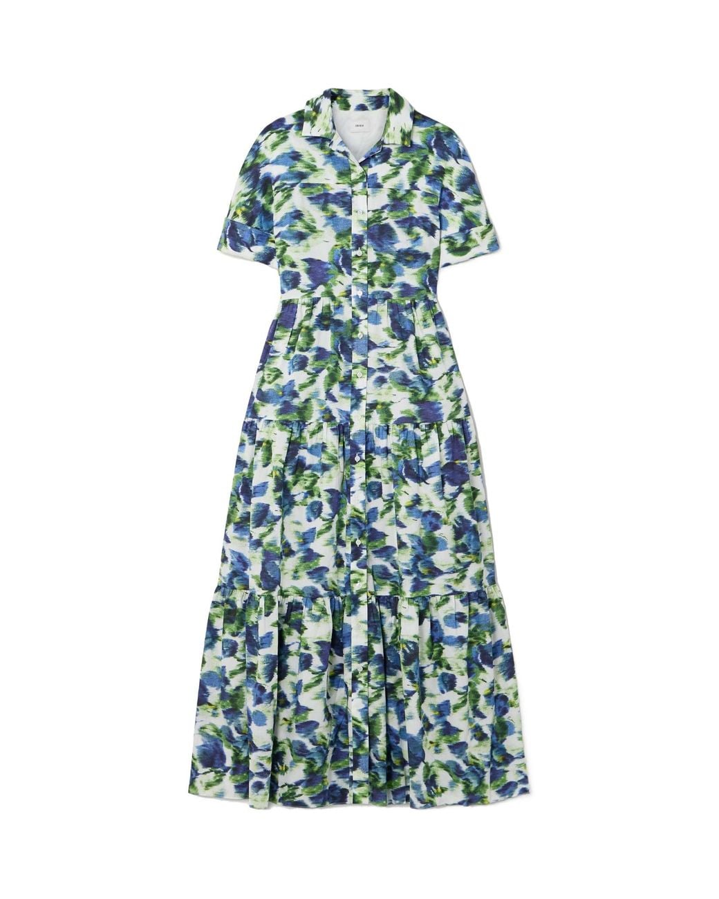 Erdem Blue Short Sleeve Dress