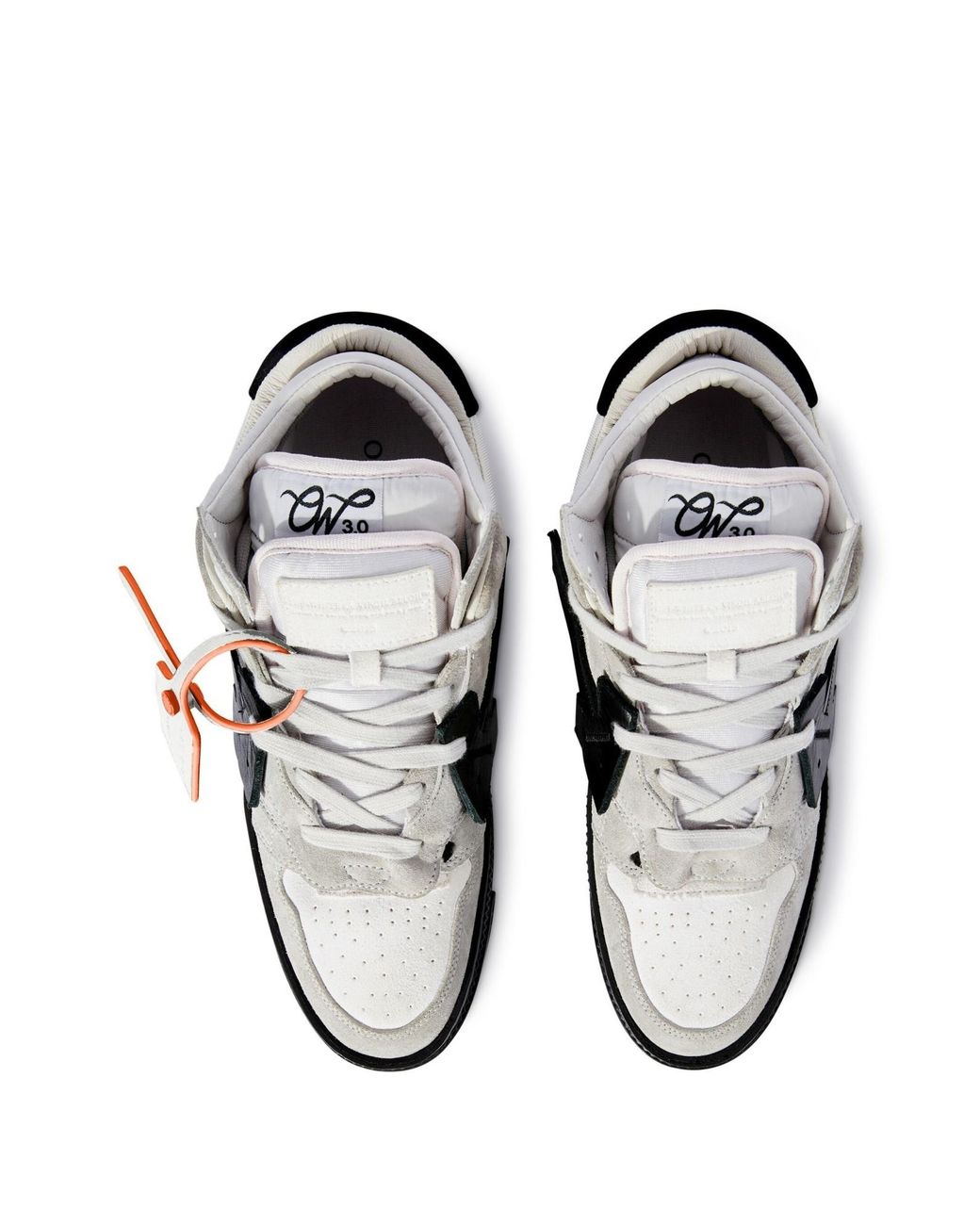 Off-White c/o Virgil Abloh White Floating Arrow Lace-Up Sneakers for men
