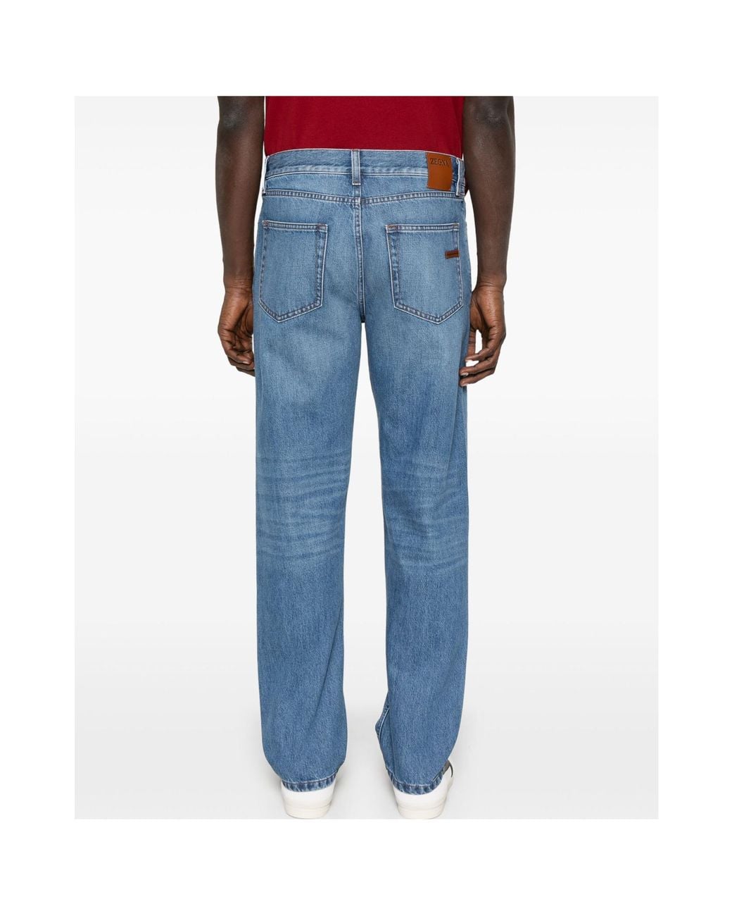 Zegna Blue Slim-Leg Jeans for men
