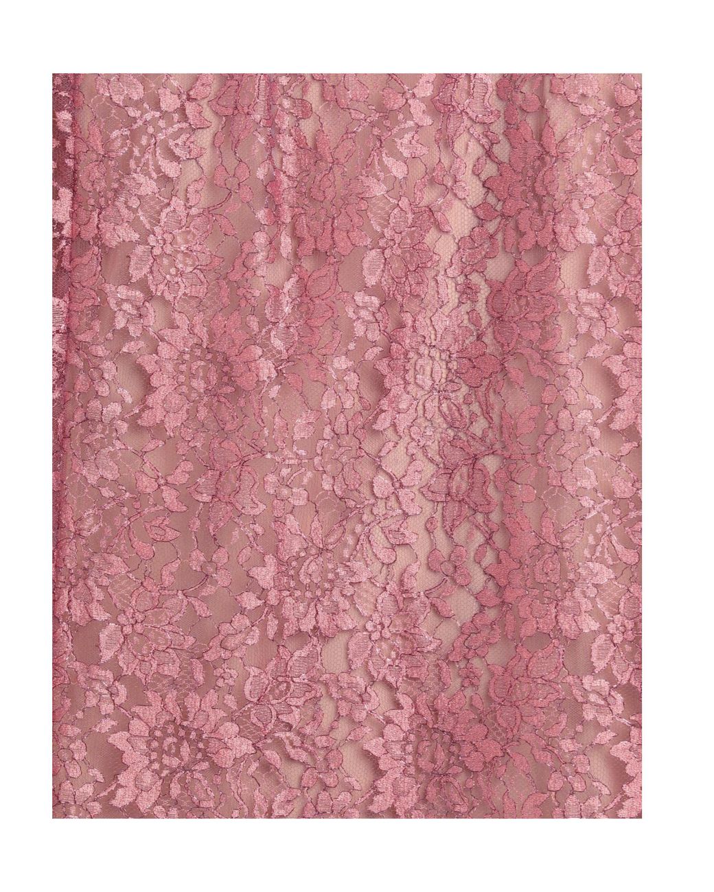 Dolce & Gabbana Pink Minimalist Solid Lace Midi Skirt