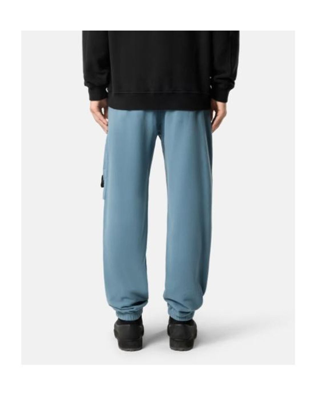 Stone Island Blue Regular-Fit Joggers With Elasticated Cuffs for men