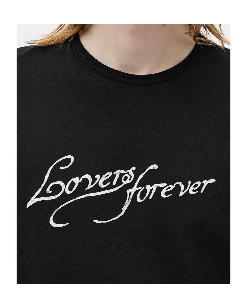 Ann Demeulemeester Black Baptist Slogan-Print T-Shirt for men