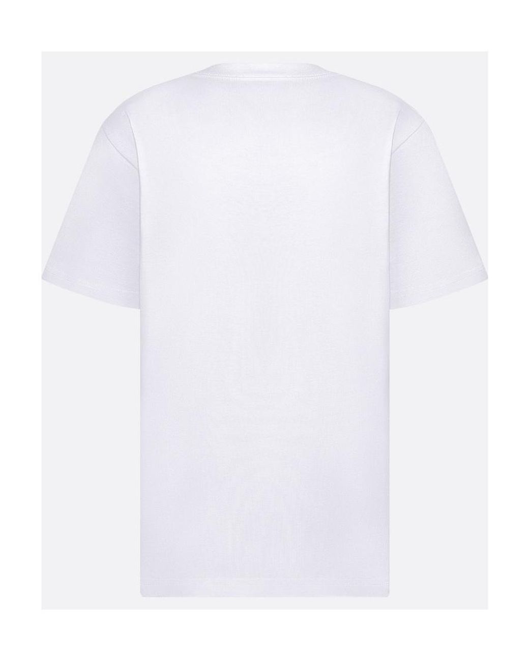 Dior White Cd Diamond Relaxed-Fit T-Shirt for men