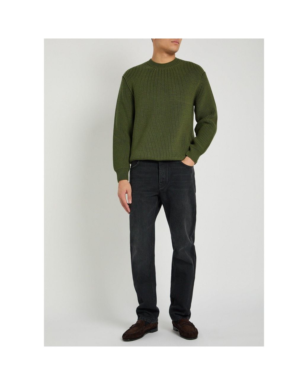 Tom Ford Green Simple Wool Sweater for men