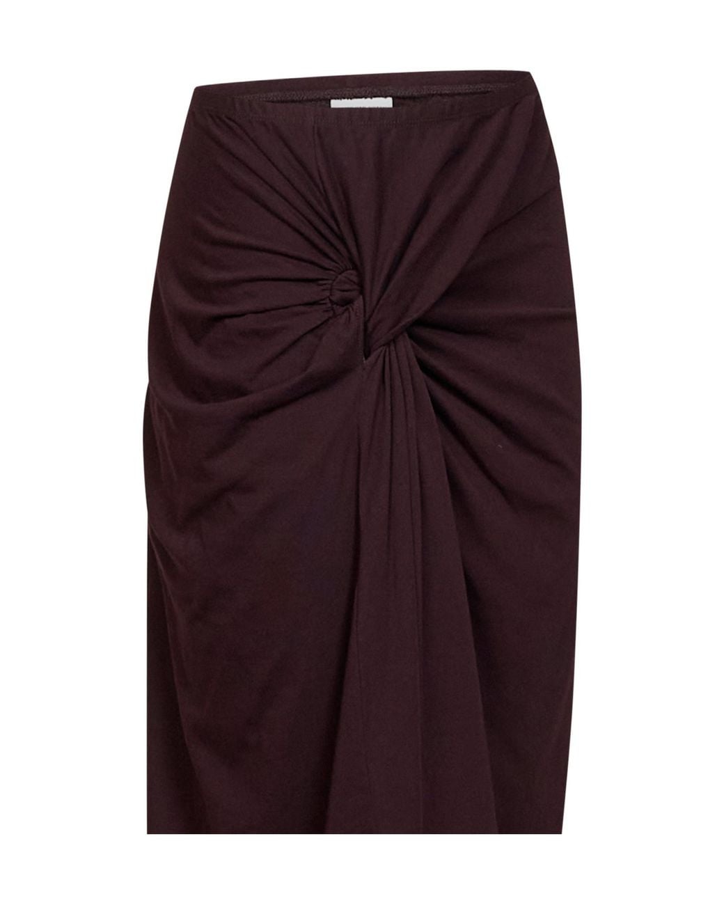 Dries Van Noten Purple Draped Asymmetric Skirt