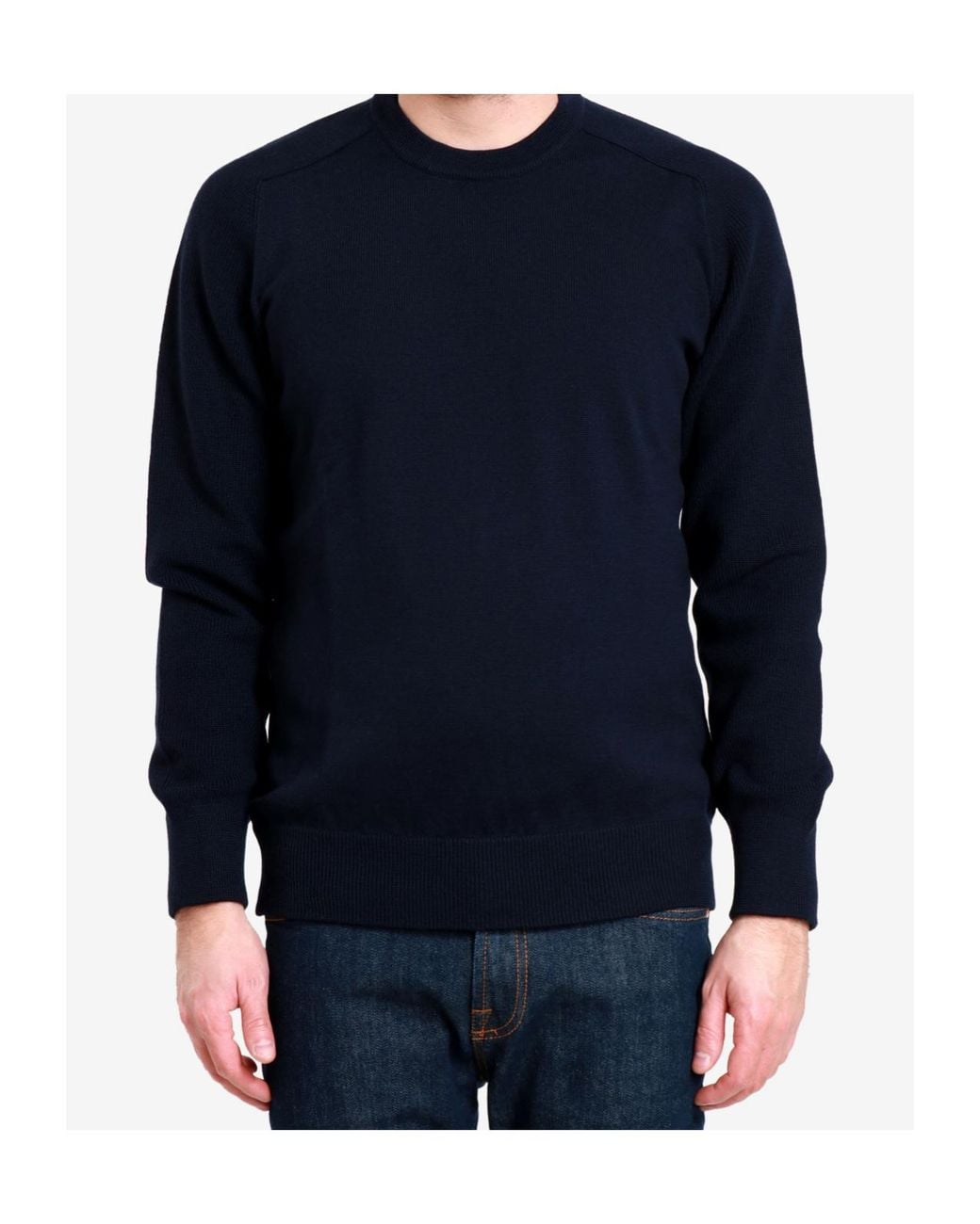 Gran Sasso Blue Ribbed Knitwear for men