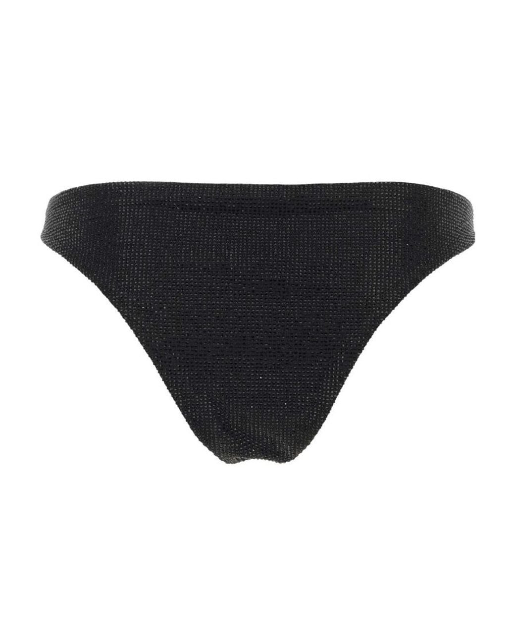 Prada Black All-Over Embellished Bikini Bottoms