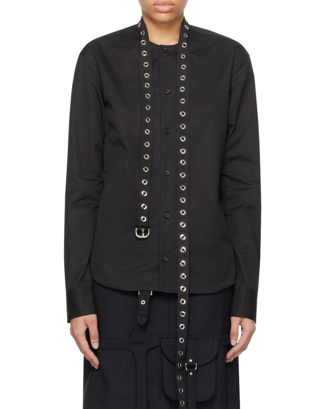 Off-White c/o Virgil Abloh Black Buttoned Long-Sleeved Shirt
