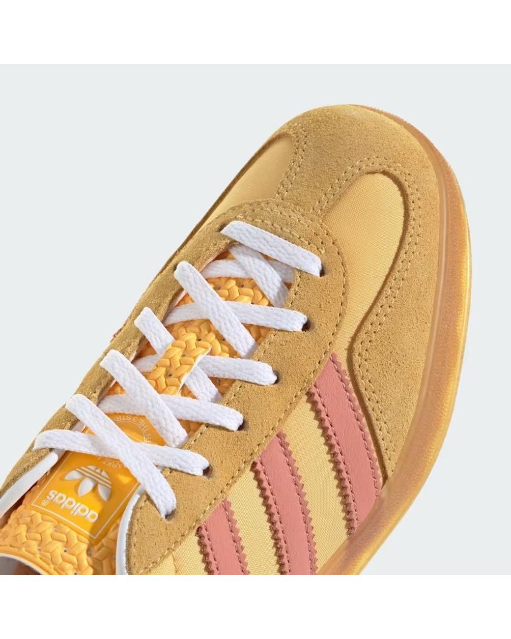 Adidas Originals Brown Gazelle Indoor Lace-Up Sneakers for men
