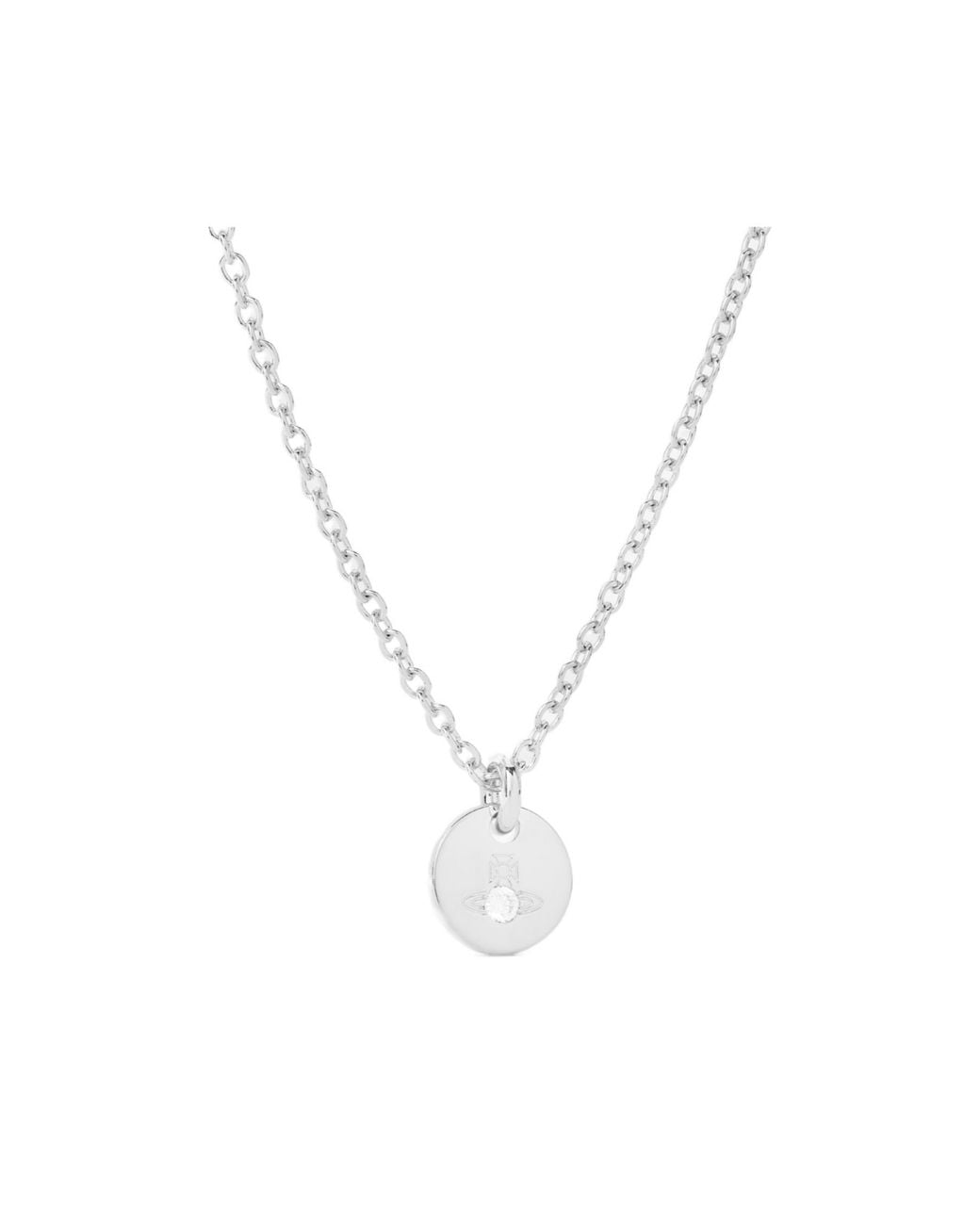 Vivienne Westwood Metallic Lewis Orb Chain Pendant Necklace for men