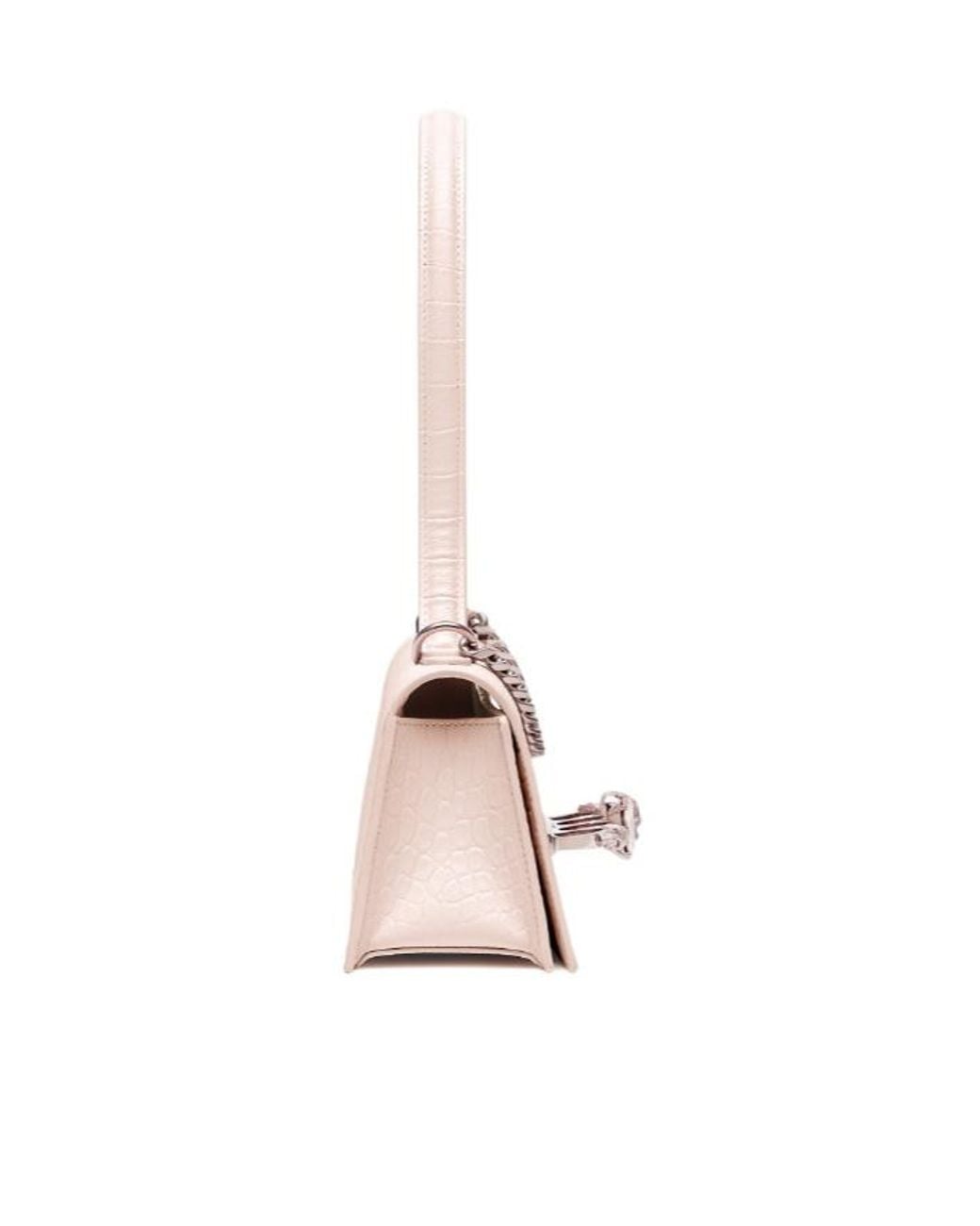 McQueen Pink Jewelled Embossed Shoulder Bag