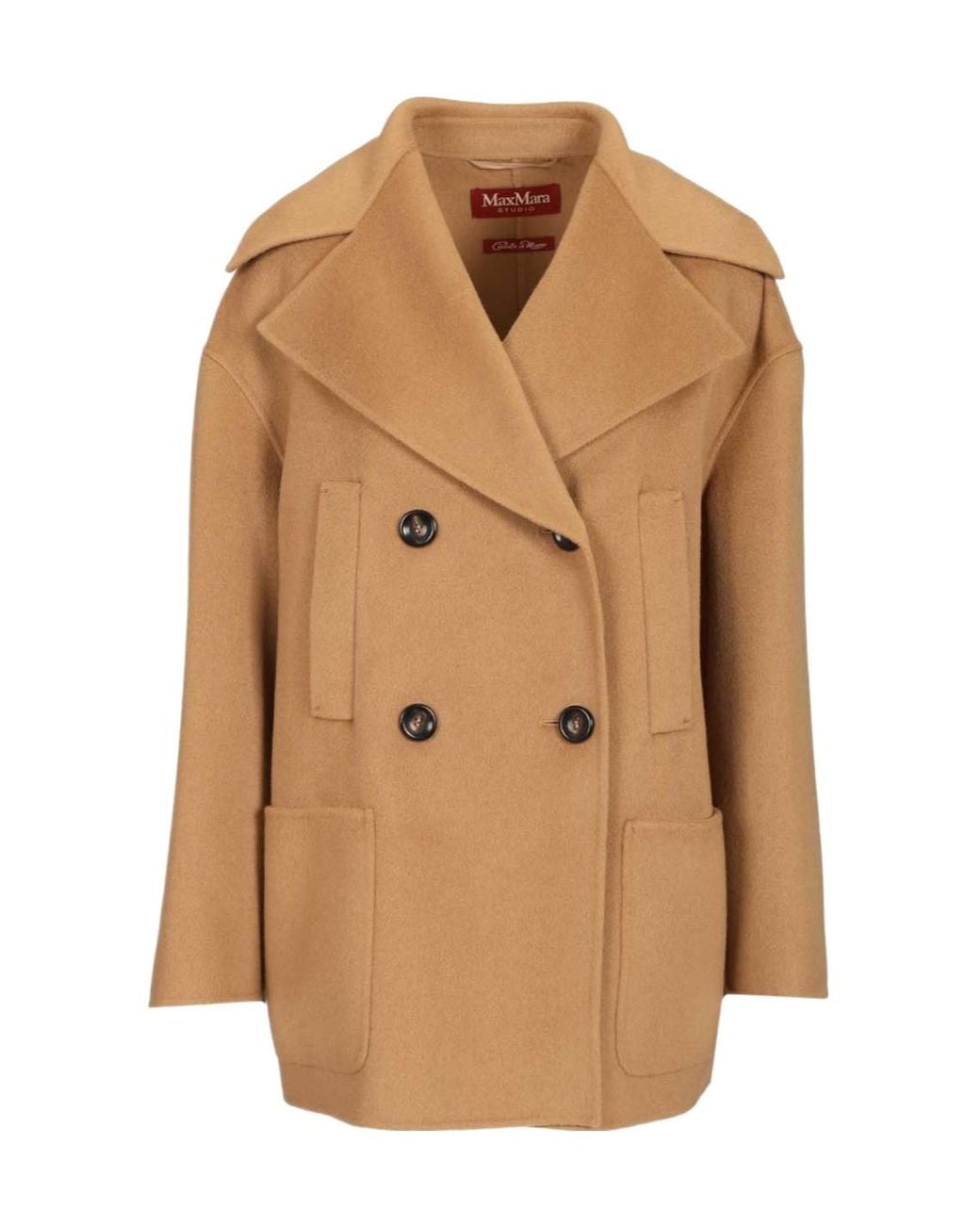 Max Mara Natural Studio Mstarca Double-Breasted Coat