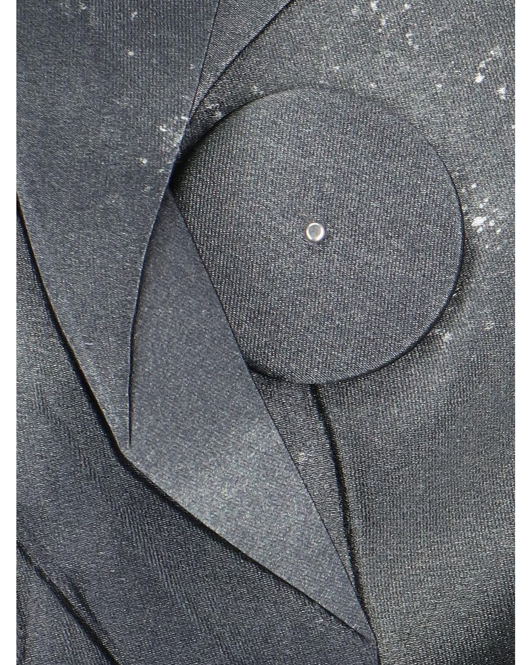 Prada Gray Tie-Dyed V-Neck Sleeveless Blouse