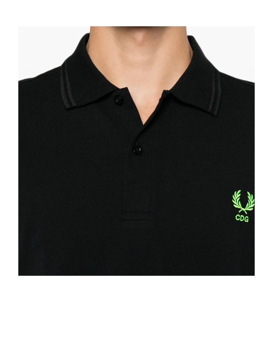 Comme des Garçons Black Logo-Embroidered Polo Shirt for men