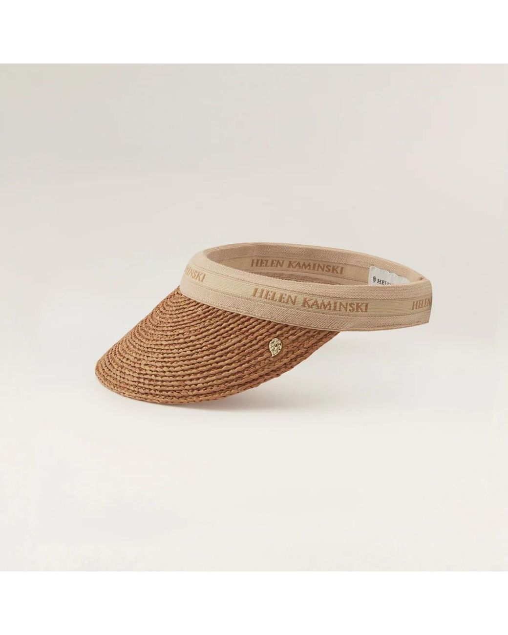 Helen Kaminski Brown Bianca 8 Visor Hat