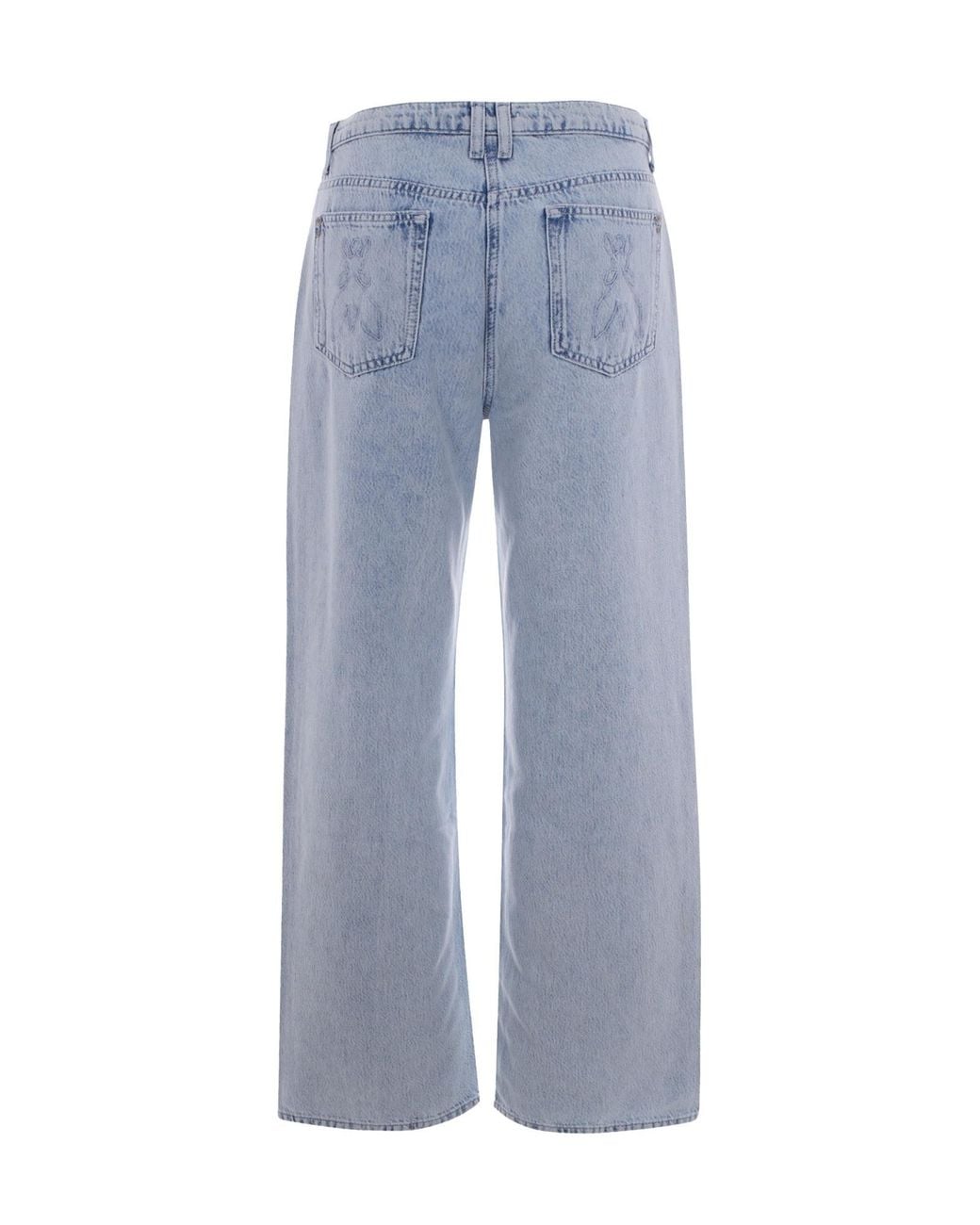 Patrizia Pepe Blue Wide-Leg Jeans