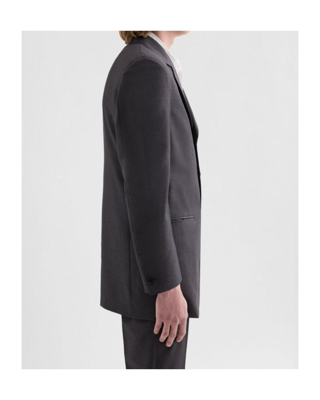 Jil Sander Black Fil-À-Fil Single-Breasted Jacket for men