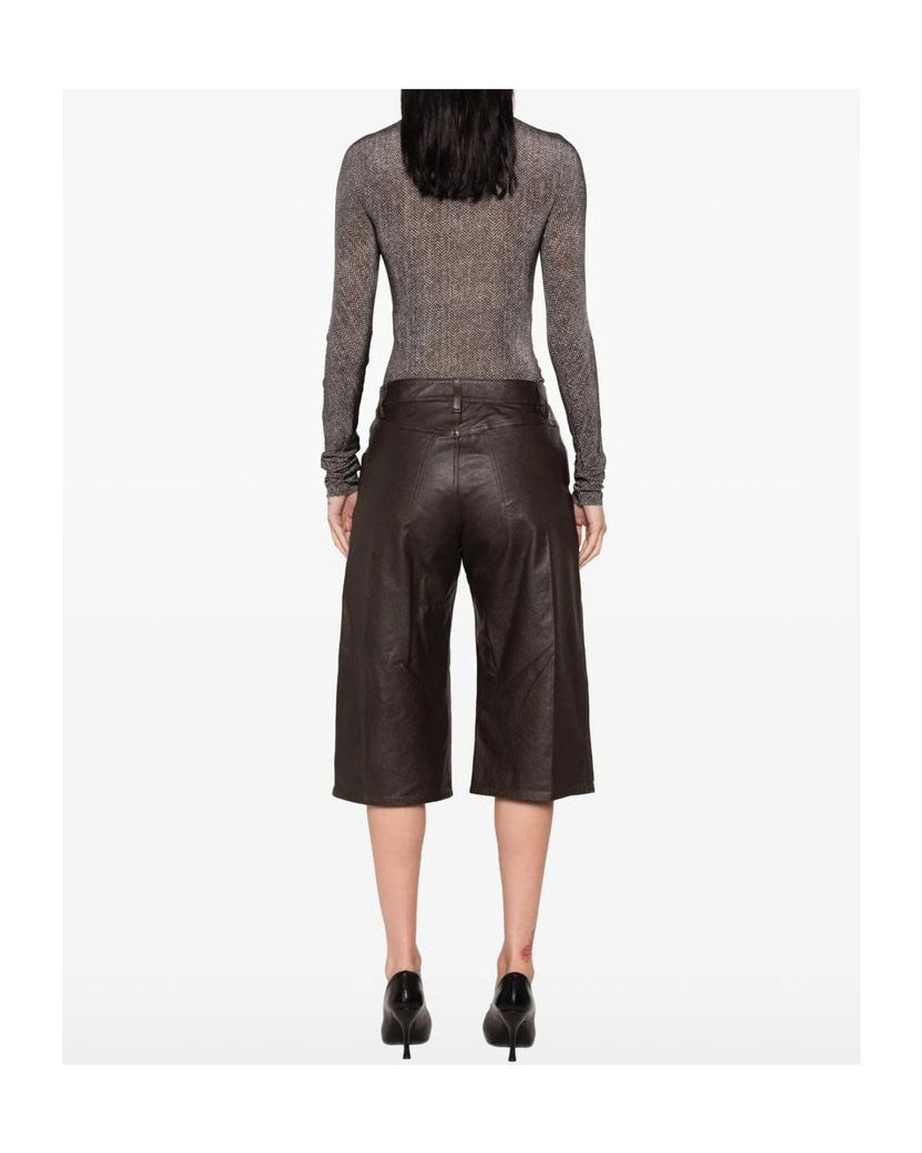 Maison Margiela Gray High-Neck Bodysuit