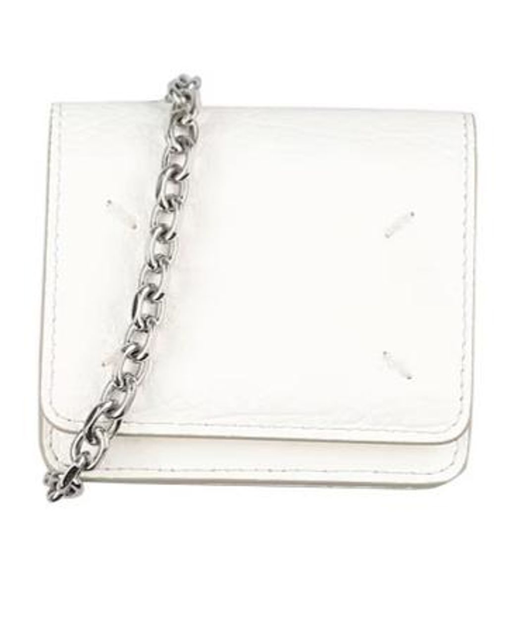 Maison Margiela White Grainleather Shoulder Bag