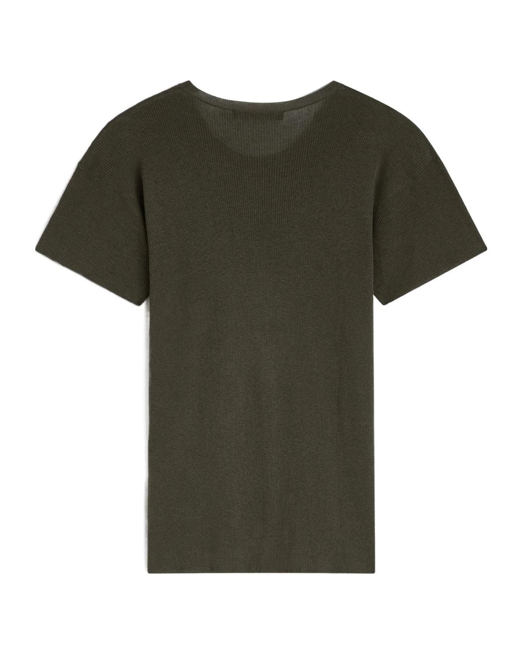Phoebe Philo Green Crew Neck Ribbed T-Shirt
