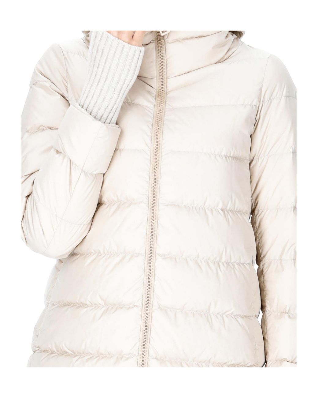 Herno Natural Zip-Fastening Padded Coat