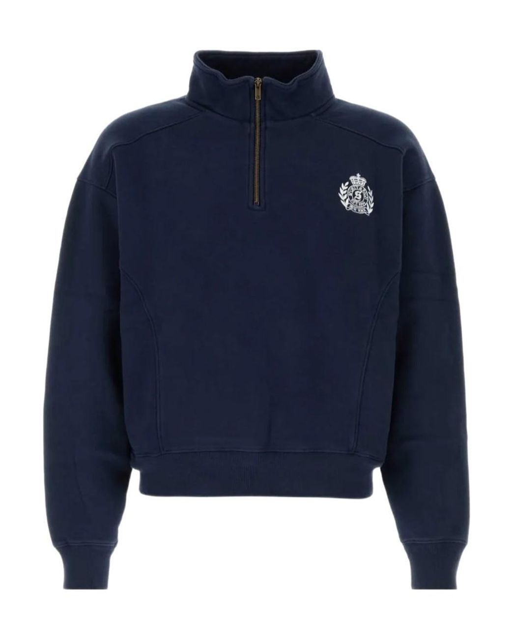 Sporty & Rich Blue Long-Sleeve Sweatshirt
