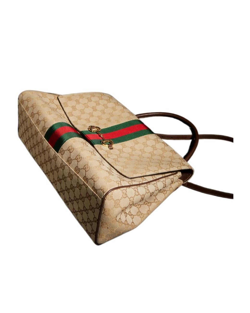 Gucci Brown Paparazzo Large Top Handle Bag