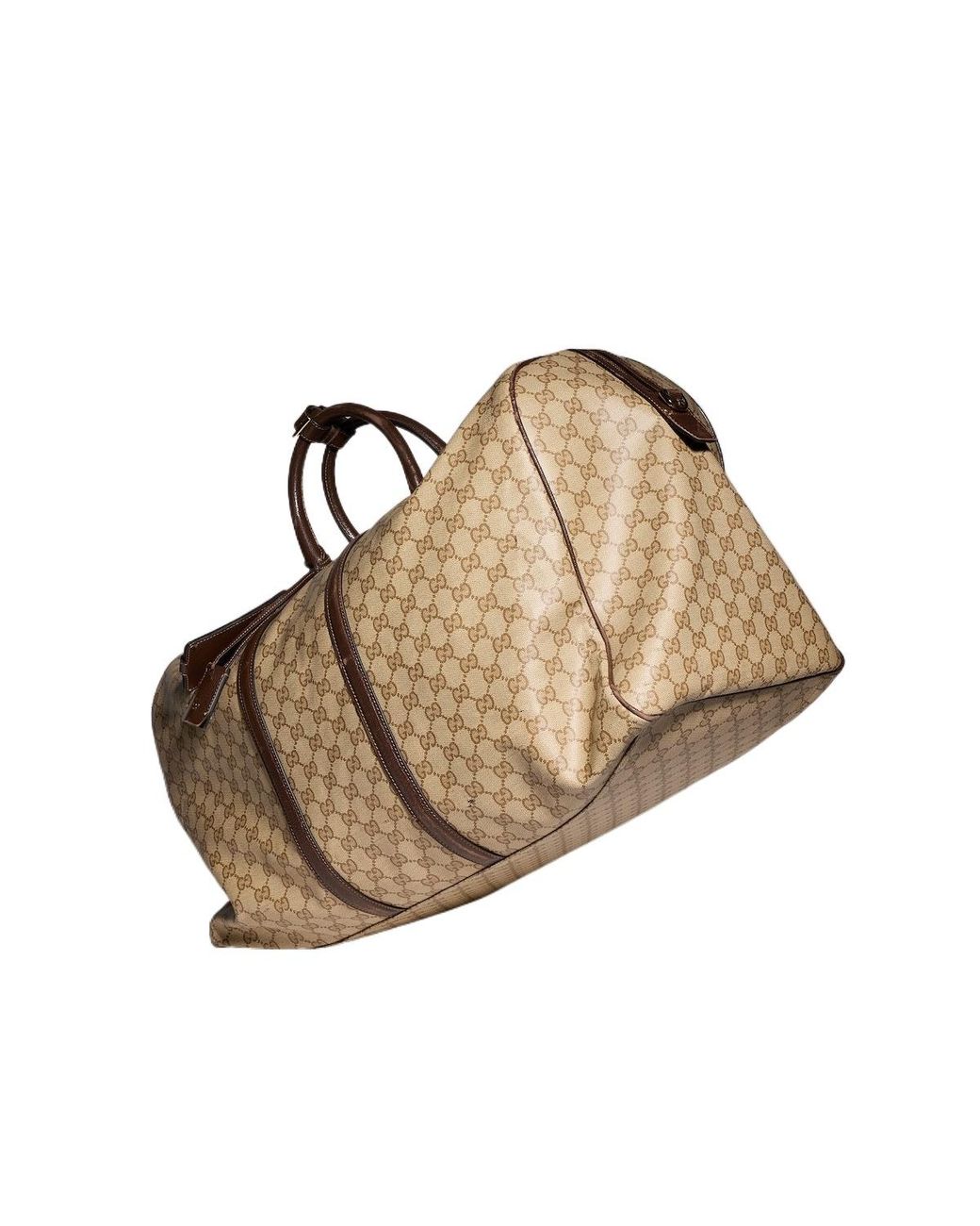 Gucci Brown Essence Classic Large Duffle Bag for men