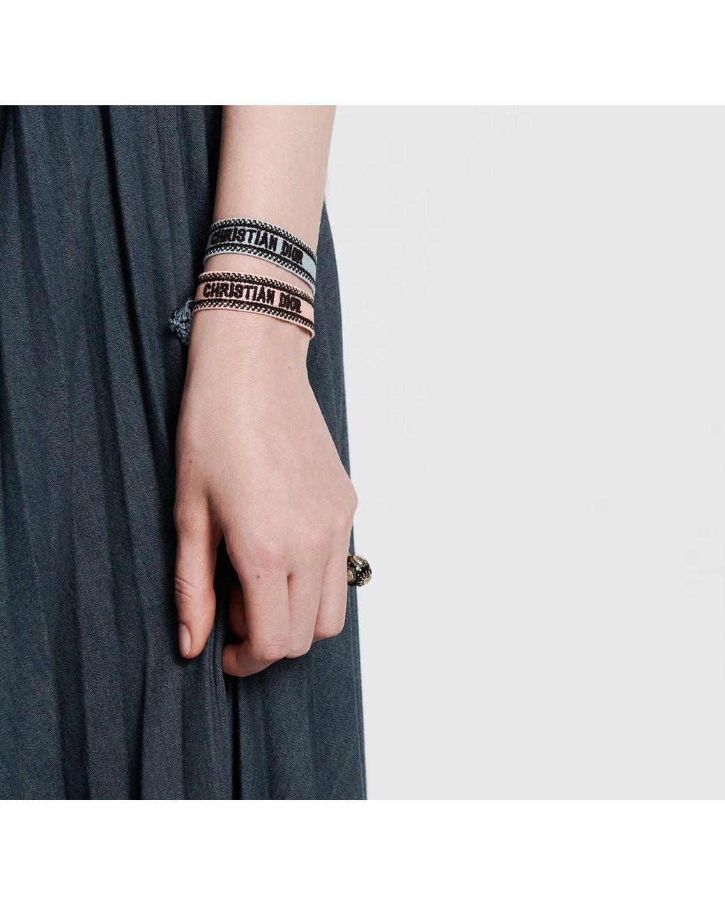 Dior White Christian Bracelet Set
