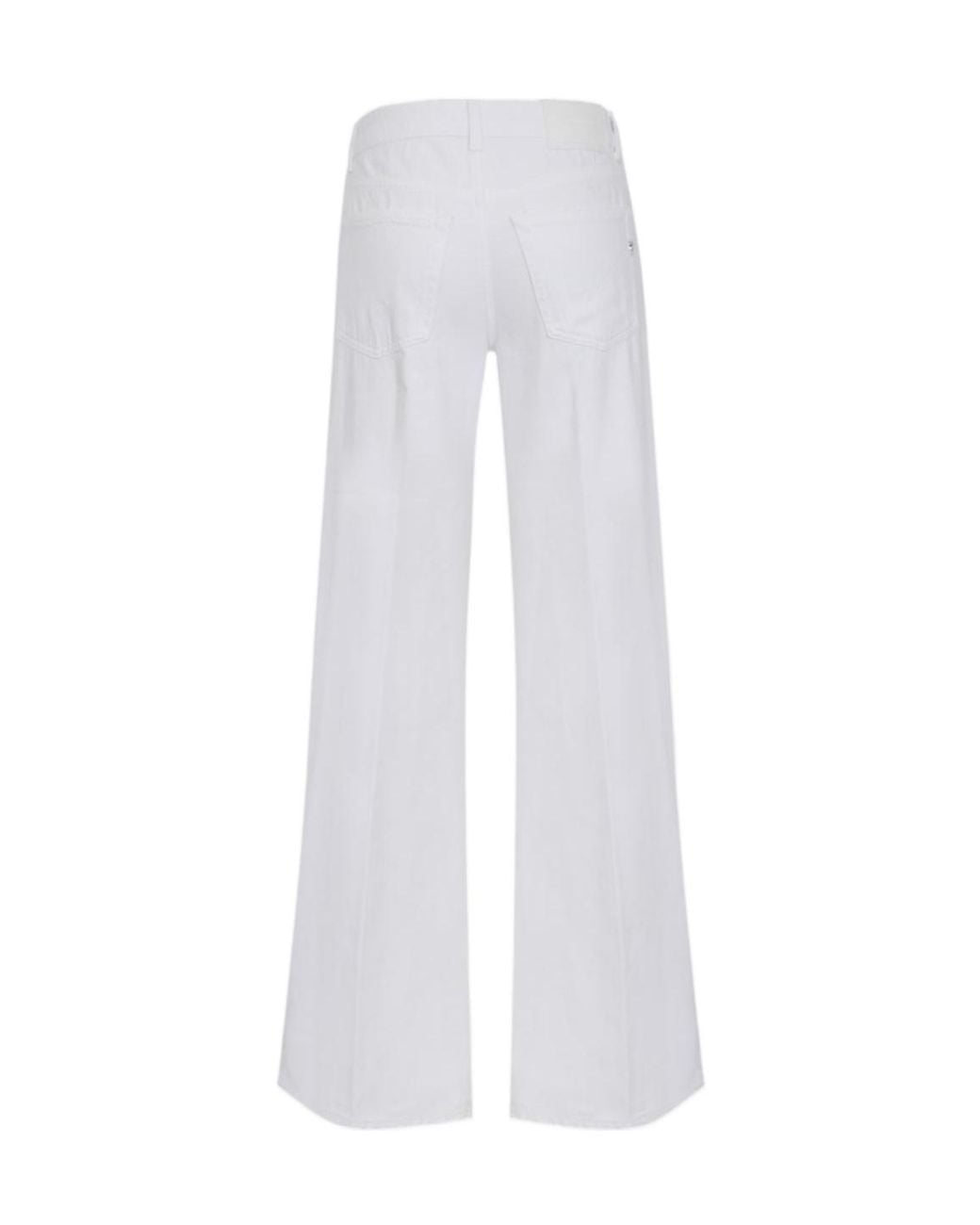Dondup White Wide-Leg Jeans
