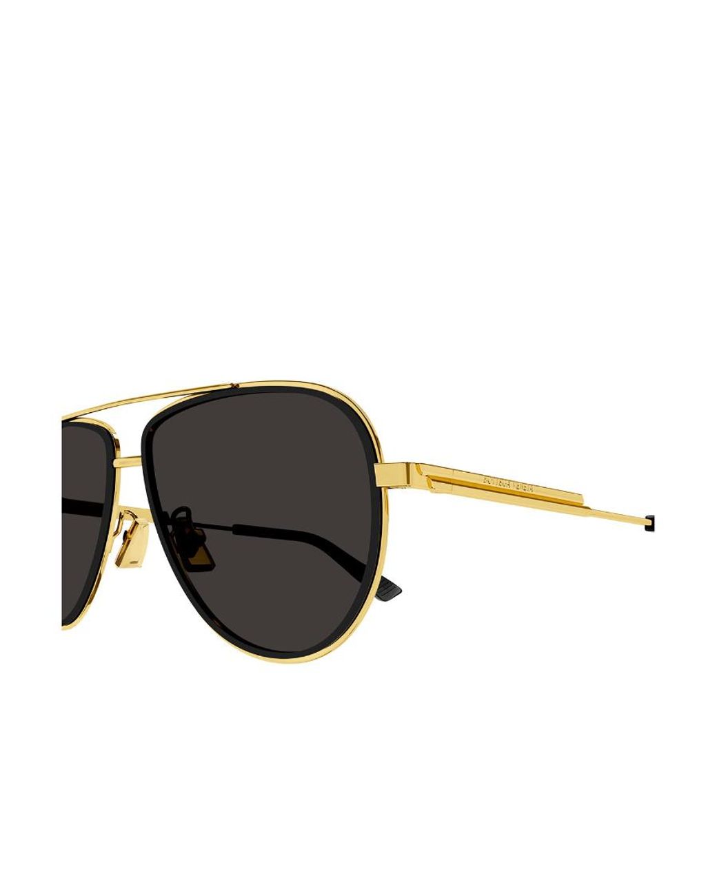 Bottega Veneta Black Logo Sunglasses for men