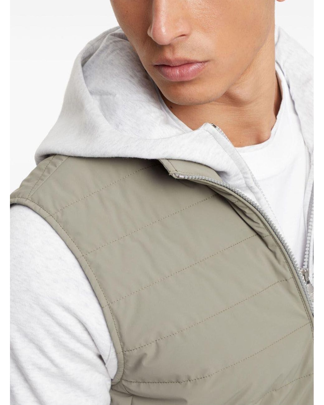Brunello Cucinelli Gray Vest for men