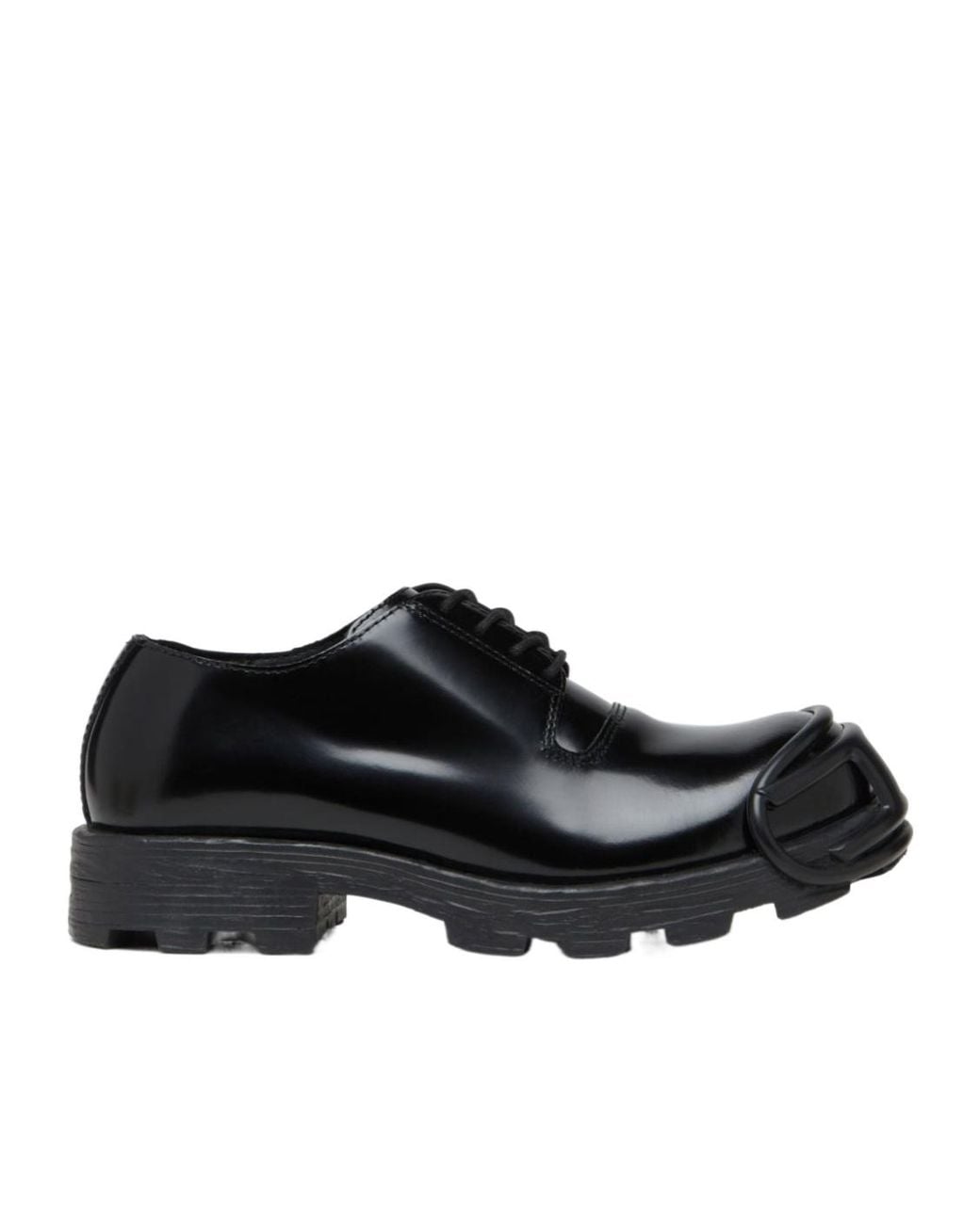 DIESEL Black D-Hammer Lace-Up Derby Shoes for men