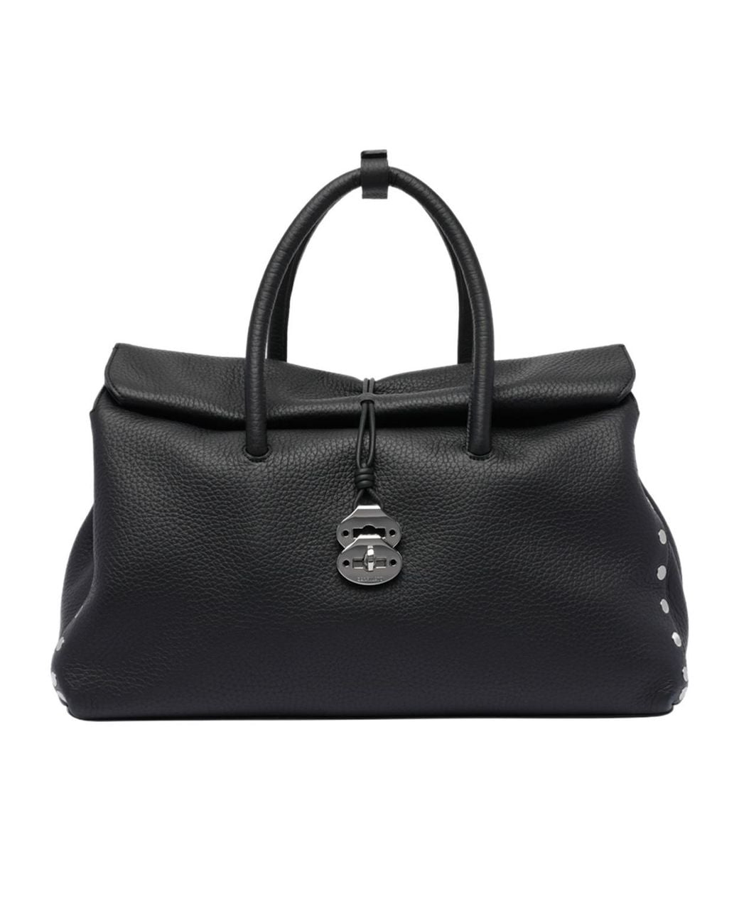 Zanellato Black Dotta Weekend Handbag