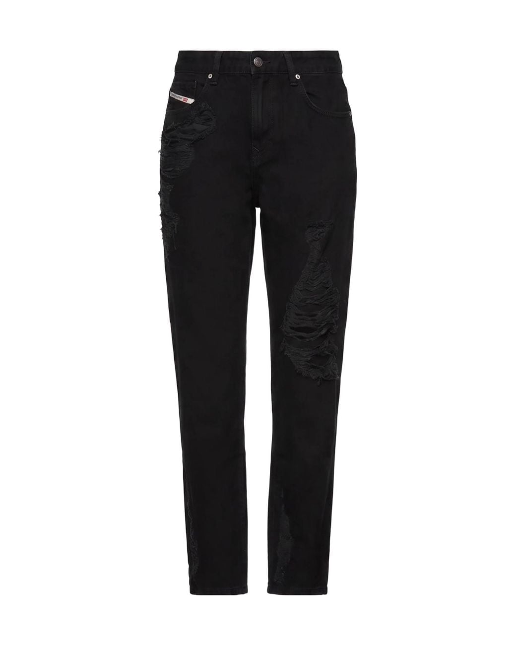 DIESEL Black Casual Distressed Jeans