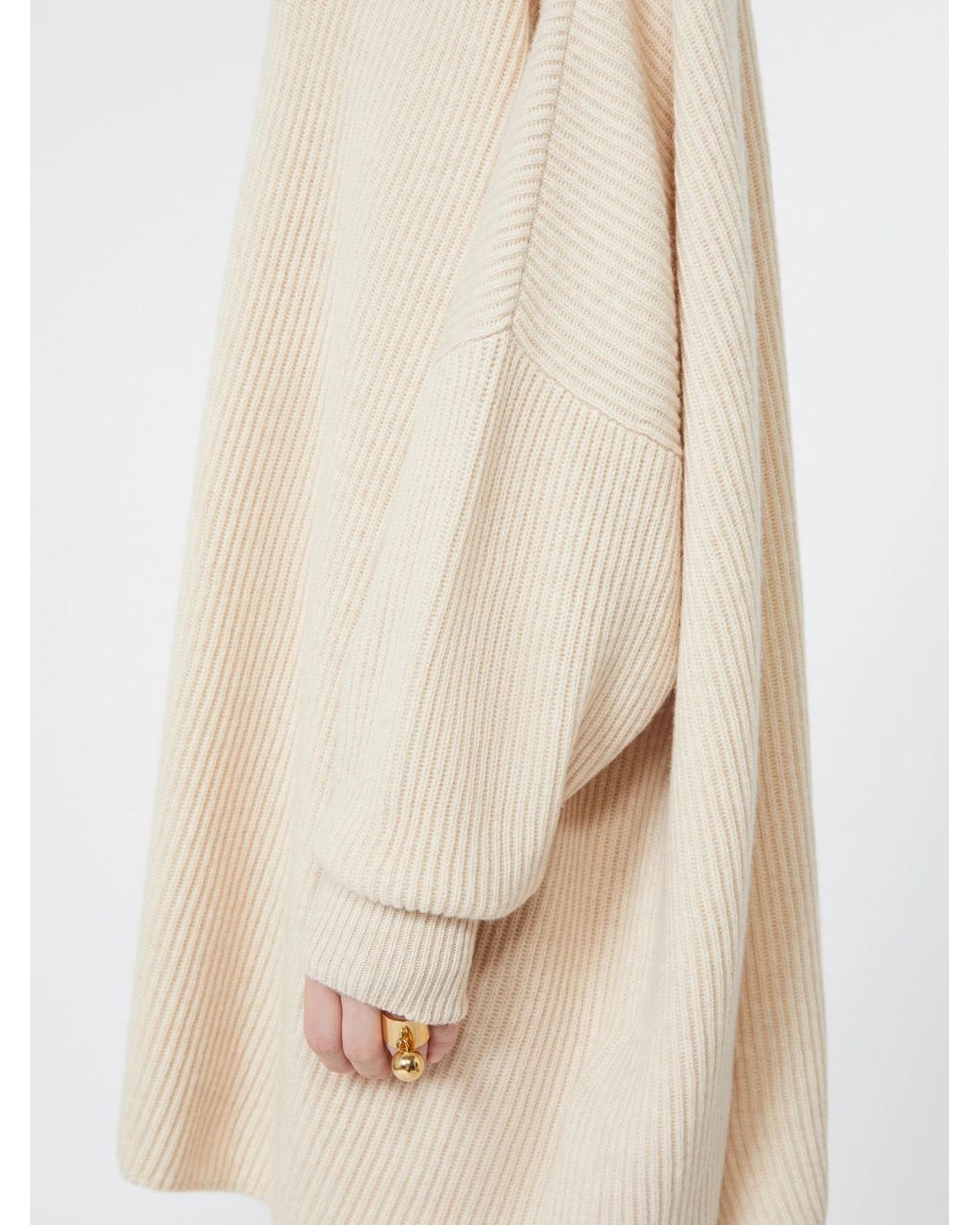 Sportmax White Long-Sleeved Dress