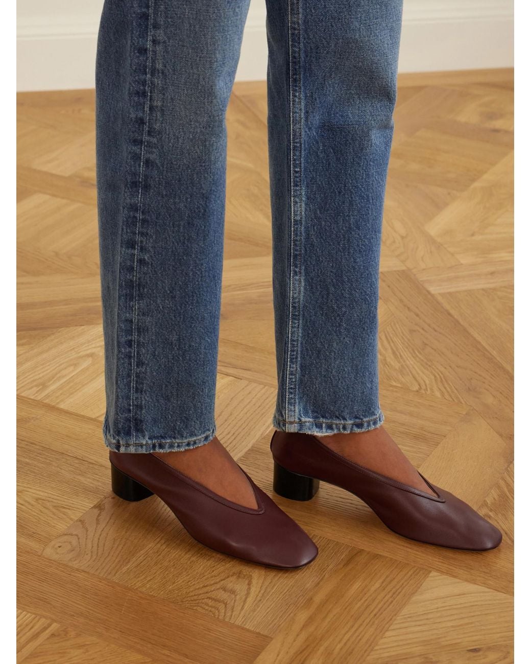Le Monde Beryl Brown Luna Leather Pumps