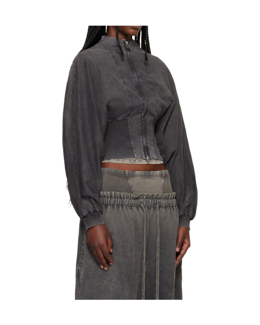 KNWLS Black Haze Zip-Up Sweatshirt