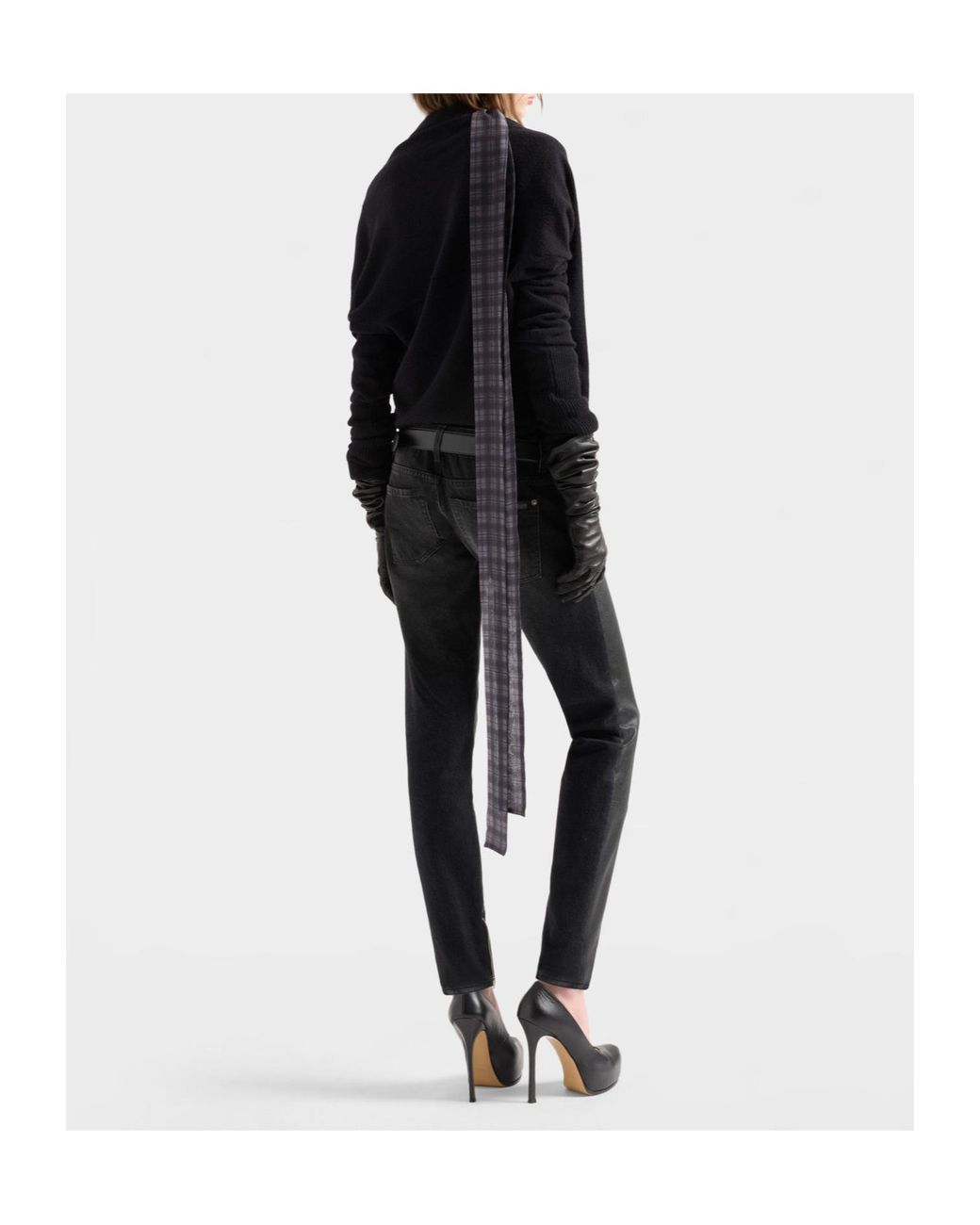 7 For All Mankind Blue Wrap V-Neck Sweater