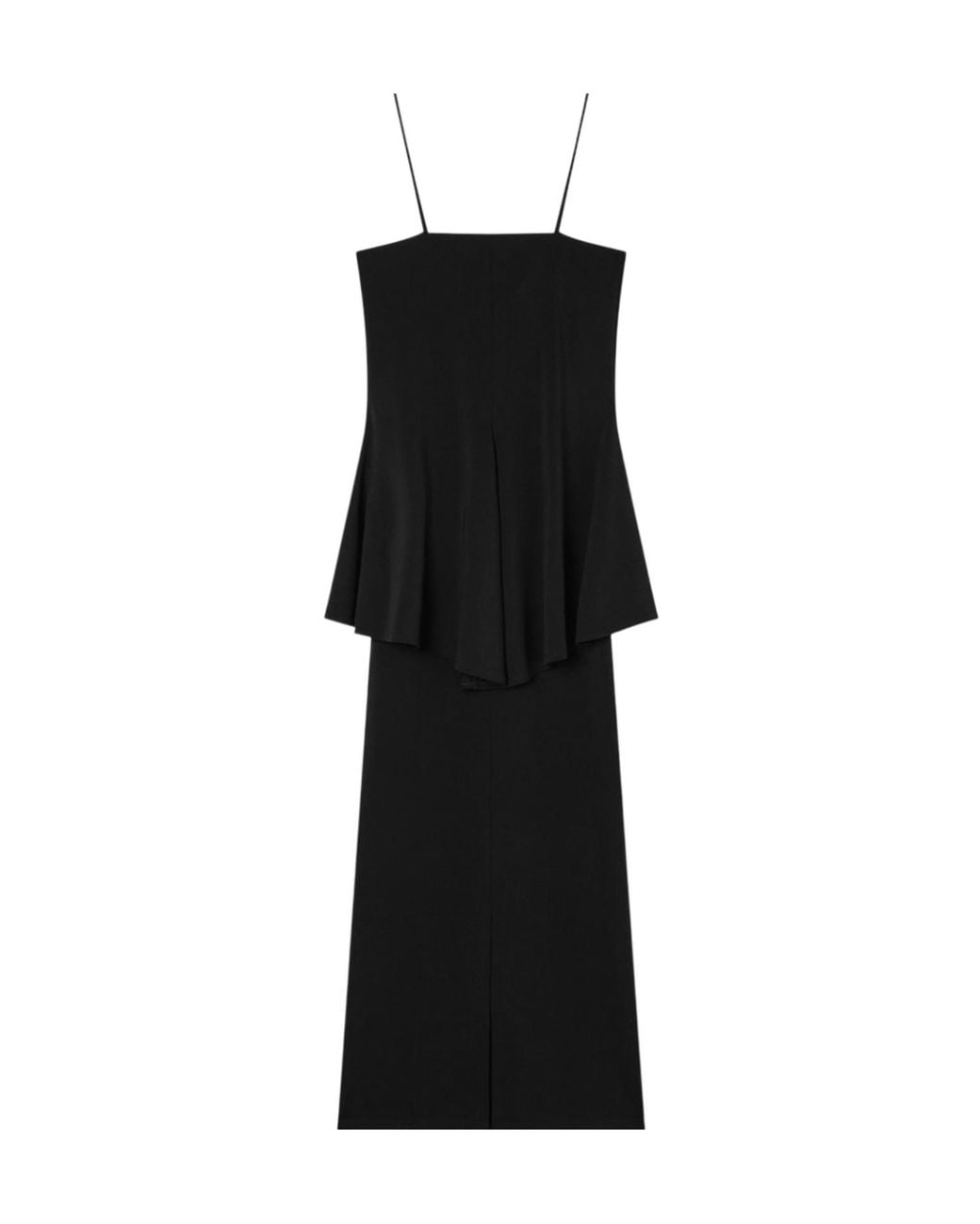 Emporio Armani Black Layered Long Dress