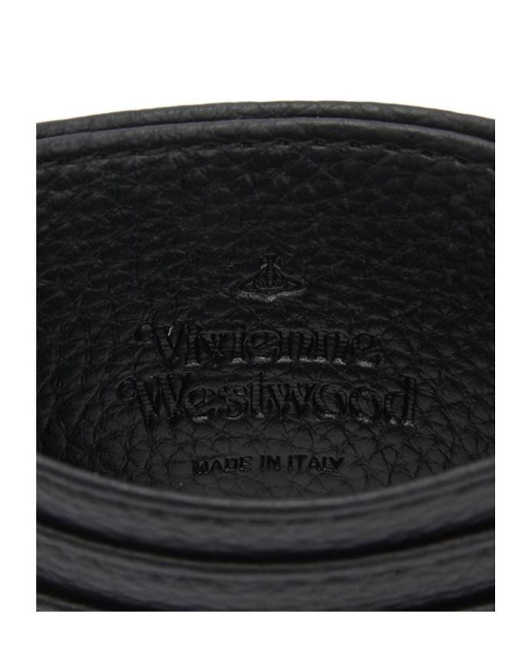 Vivienne Westwood Black Logo Plaque Card Holder