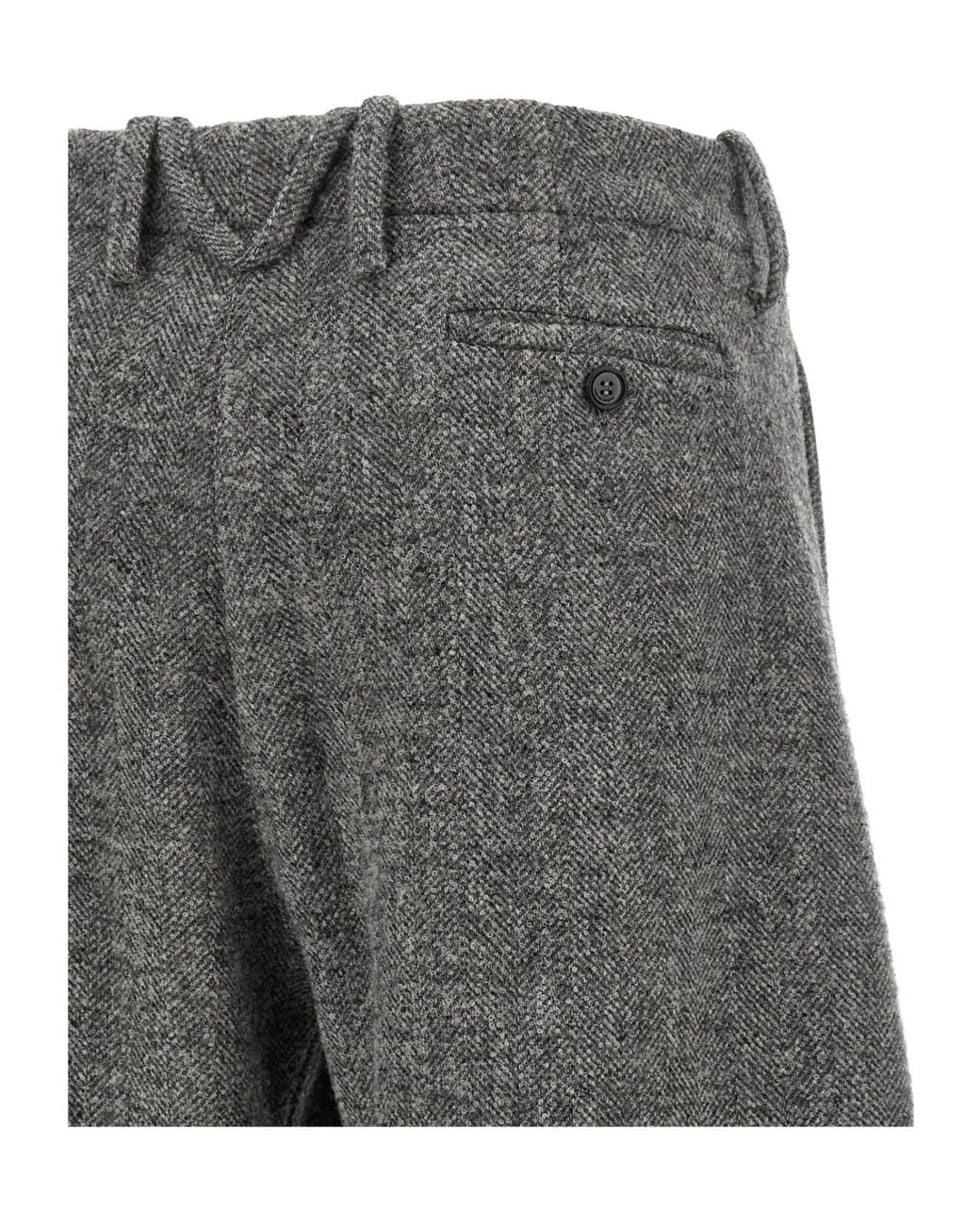 Magda Butrym Gray Casual Trousers With Belt Loops