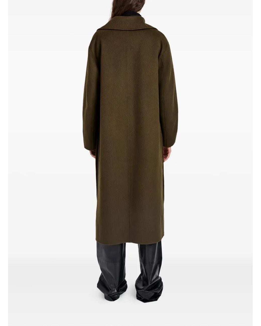 Proenza Schouler Natural Tammy Button-Fastening Patch-Pocket Coat